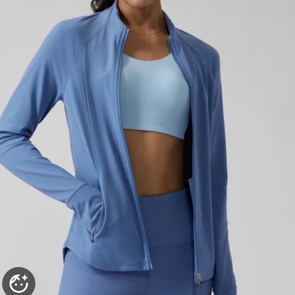 Athleta Jackets & Blazers - Athleta Salutation Jacket Light Blue S/657490